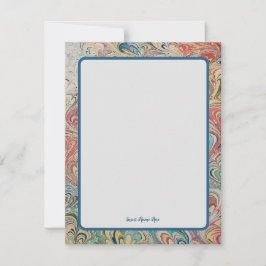 Cartão De Notas Exame de Vintagem Personalizada Elegante