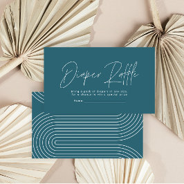 Cartão De Notas Faca de fralda azul-lacrimogêneo com script modern