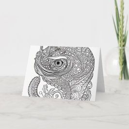 Cartão De Notas Face de Cameleon