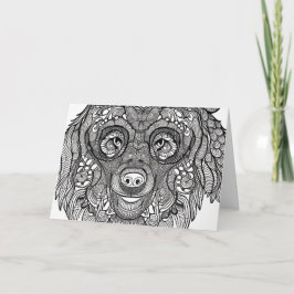 Cartão De Notas Face do Urso