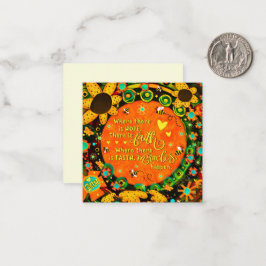 Cartão De Notas Faith Bumblebee Floral Irelyn Mini