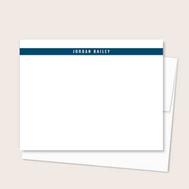 Cartão De Notas Faixa de Cor Moderna Profissional Técnica Azul Pro (Criador carregado)