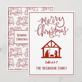 Cartão De Notas Família ou nome comercial Natividade Feliz Natal