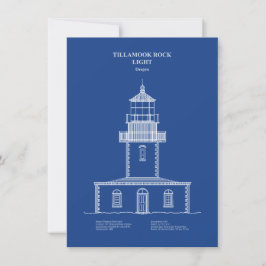 Cartão De Notas Farol de Tillamook Rock - Oregon – AD