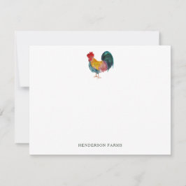 Cartão De Notas Fazenda do Galo de Cores Aquáticas