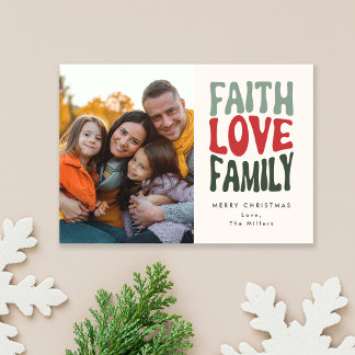 Cartão De Notas Fé, Amor, Família - retrorreflectores antigos