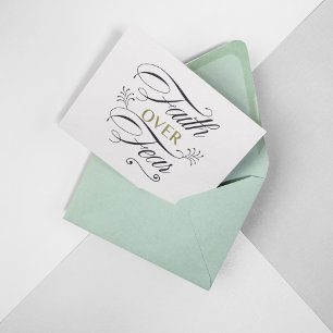 Cartão De Notas Fé sobre medo Bíblia verso motivacional