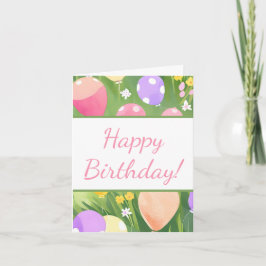 Cartão De Notas Feliz aniversário!