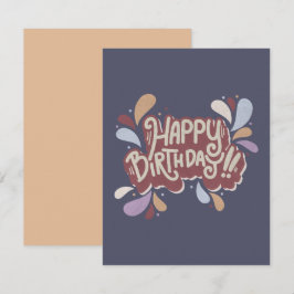 Cartão De Notas Feliz aniversário