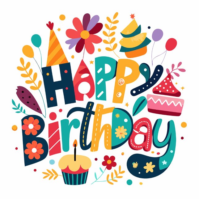 Cartão De Notas Feliz Aniversário  (Criador carregado)