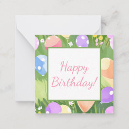 Cartão De Notas Feliz Aniversário!