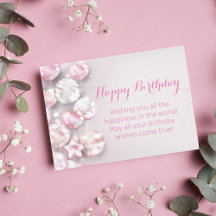 feliz aniversário balões coloridos 3d rosa moderno