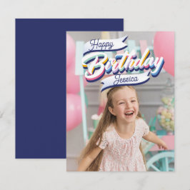 Cartão De Notas Feliz aniversário personalizável
