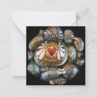 Cartão De Notas Feliz Aniversário Rochas! Por Julie Ann Stricklin