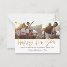 feliz ano novo ouro de orçamento multifoto novo an