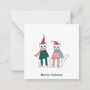 Cartão De Notas Feliz Catmas