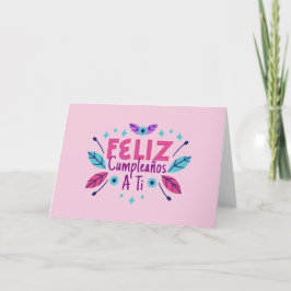 Cartão De Notas Feliz Cumpleanos A Ti Tarjeta