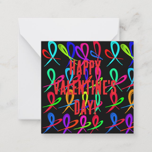 Cartão De Notas Feliz Dia dos Namorados  (Frente)