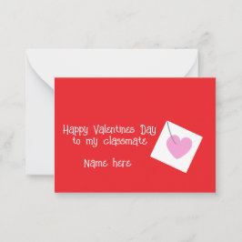 Cartão De Notas Feliz Dia dos Namorados Clássico Cinto Vermelho Wh