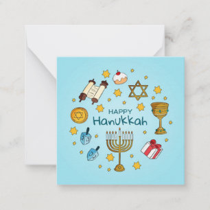 Cartão De Notas Feliz Hanukká