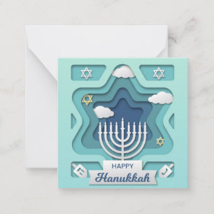 Cartão De Notas Feliz Hanukkah