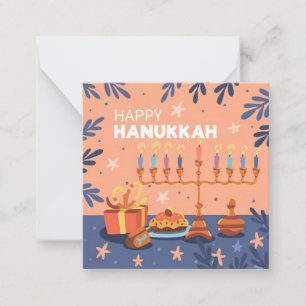 Cartão De Notas Feliz Hanukkah