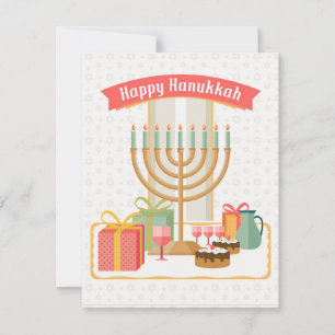 Cartão De Notas Feliz Hanukkah