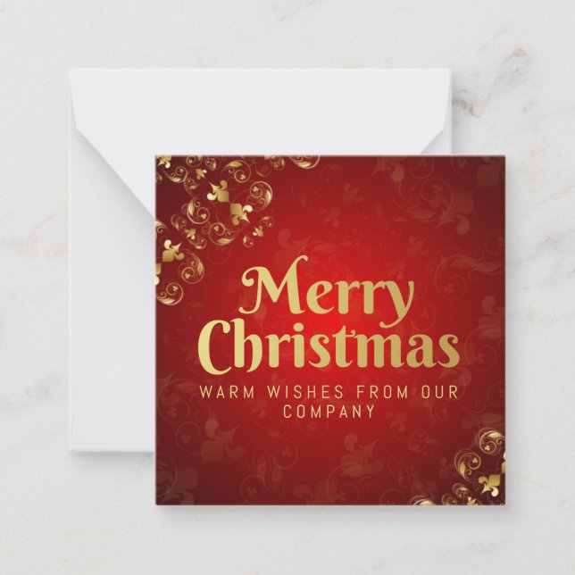 Cartão De Notas Feliz Natal (Frente)