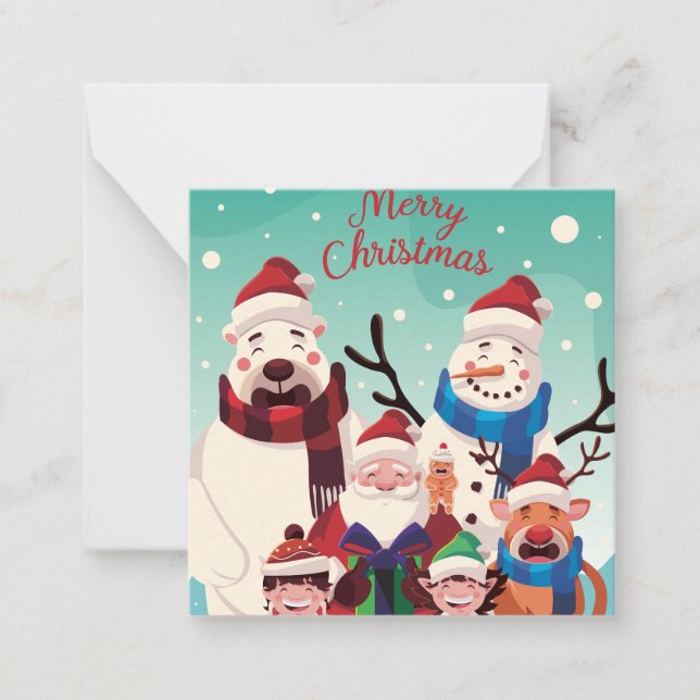 Cartão De Notas Feliz Natal (Frente)