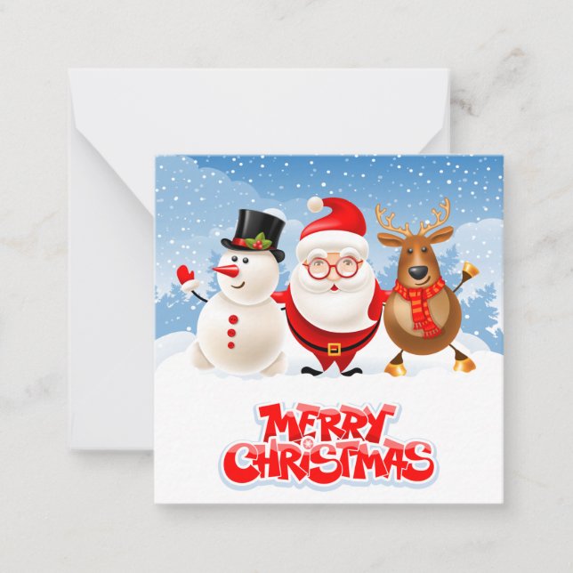 Cartão De Notas Feliz Natal (Frente)