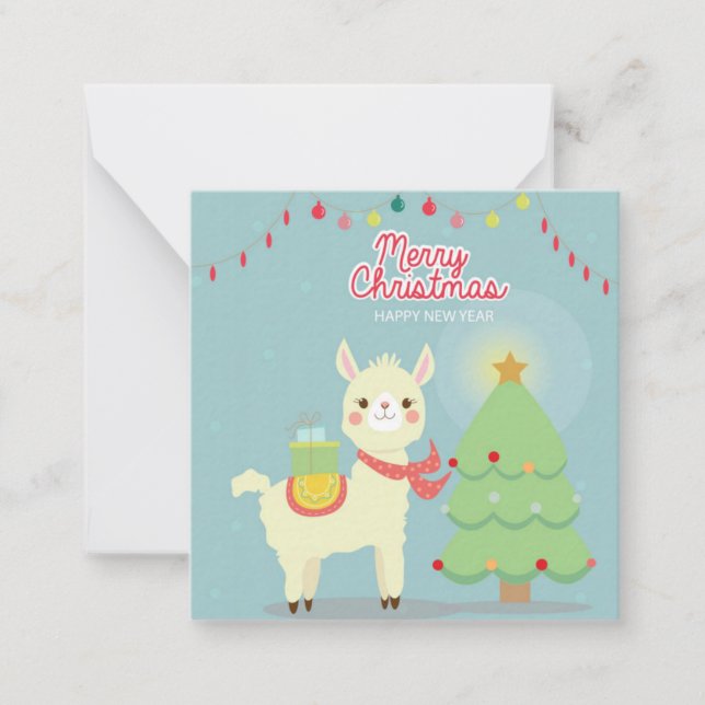 Cartão De Notas Feliz Natal (Frente)