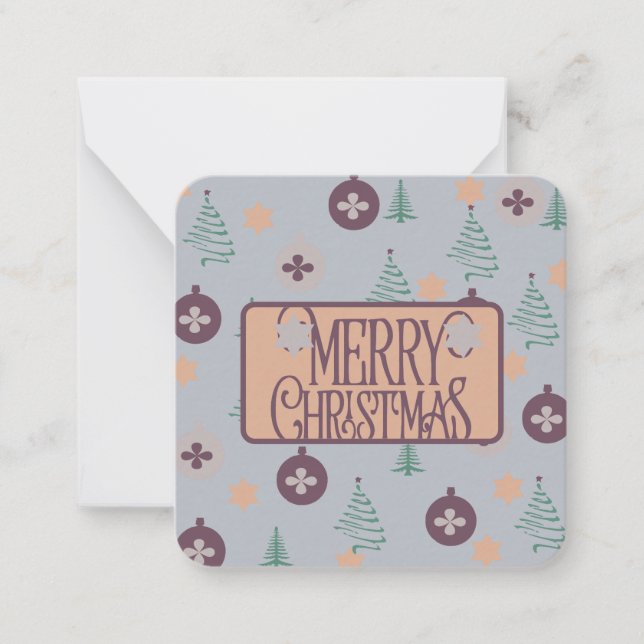 Cartão De Notas Feliz Natal (Frente)