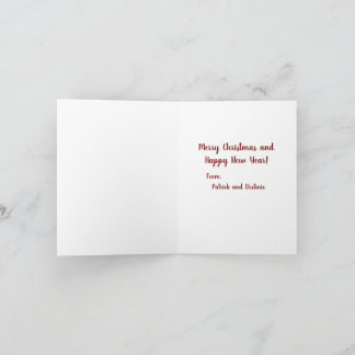 Cartão De Notas Feliz Natal de Patrick e Destined Note Car