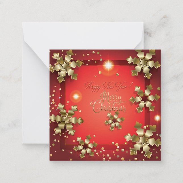 Cartão De Notas Feliz Natal e Feliz ano novo! XMAS 2026 (Frente)