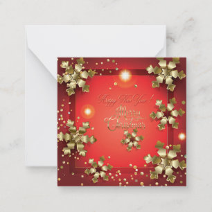 Cartão De Notas Feliz Natal e Feliz ano novo! XMAS 2026