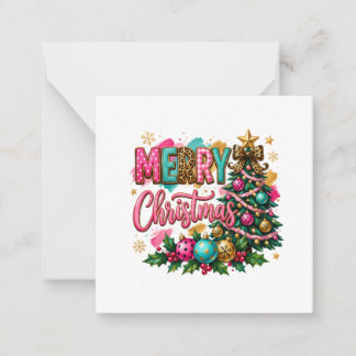 Cartão De Notas Feliz Natal Elegante