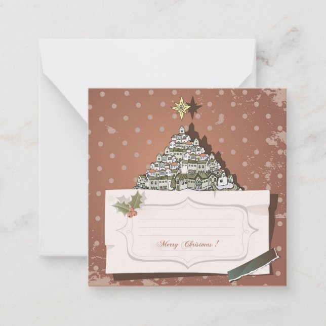 Cartão De Notas Feliz Natal/Feriados Felizes (Frente)