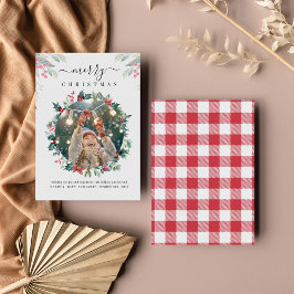 Cartão De Notas Feliz Natal - Mistura de Fotos Personalizada