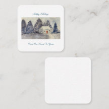 Feliz Natal Natal Casa de Algodão Neve