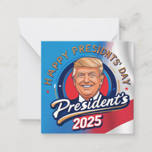 Cartão De Notas feliz presidente dia 2025