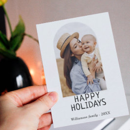 Cartão De Notas Feriado de inverno da Mini Família