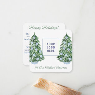 Cartão De Notas Feriados de Natal de Cliente Chinoiserie Chic