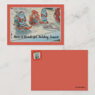 Cartão De Notas Férias de Natal