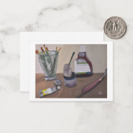 Cartão De Notas Ferramentas de Artista