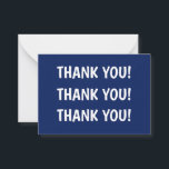 Cartão De Notas Festa de aniversário do miúdo Azul Obrigado<br><div class="desc">Crie a Festa de aniversário do seu próprio filho Azul Obrigado Cartão Nota! Você pode personalizar ainda mais este design selecionando o link "Editar detalhes",  se desejar.</div>