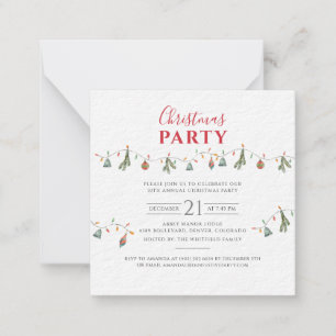 Cartão De Notas Festa de Natal Corporativo no Escritório