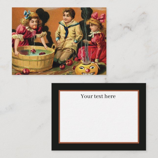 Cartão De Notas Festa legal de Halloween (Frente/Verso)