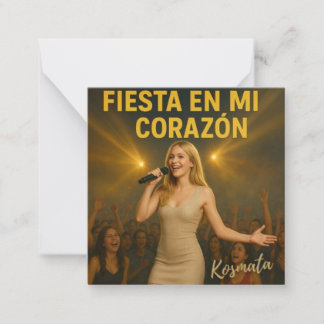 Cartão De Notas Fiesta en mi corazón - Kuvert