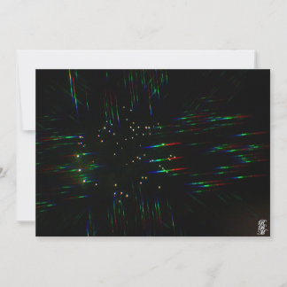 Cartão De Notas Fireworks Through 3D Glasses 3