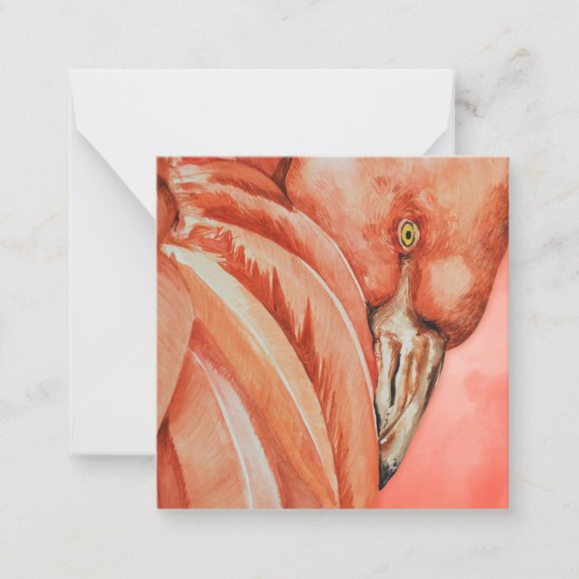 Cartão De Notas Flamingo (Frente)